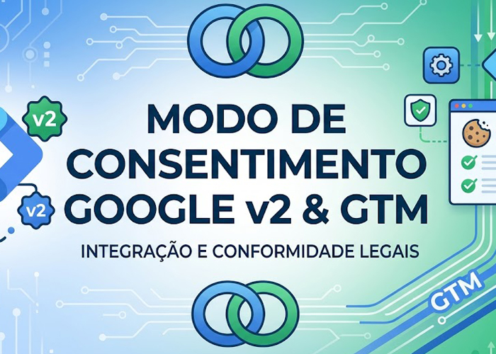 Diagrama comparativo entre Google Consent Mode v2 e Google Tag Manager mostrando a ordem de disparo de tags