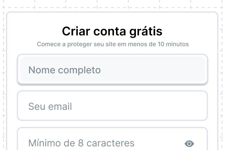 Tela de cadastro do CookieFácil com formulário de criação de conta gratuita