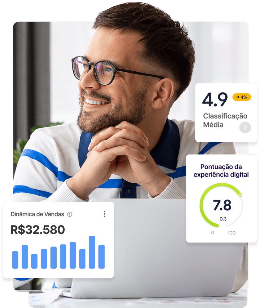 Dashboard visual do CookieFácil com editor de banner e relatórios de consentimento