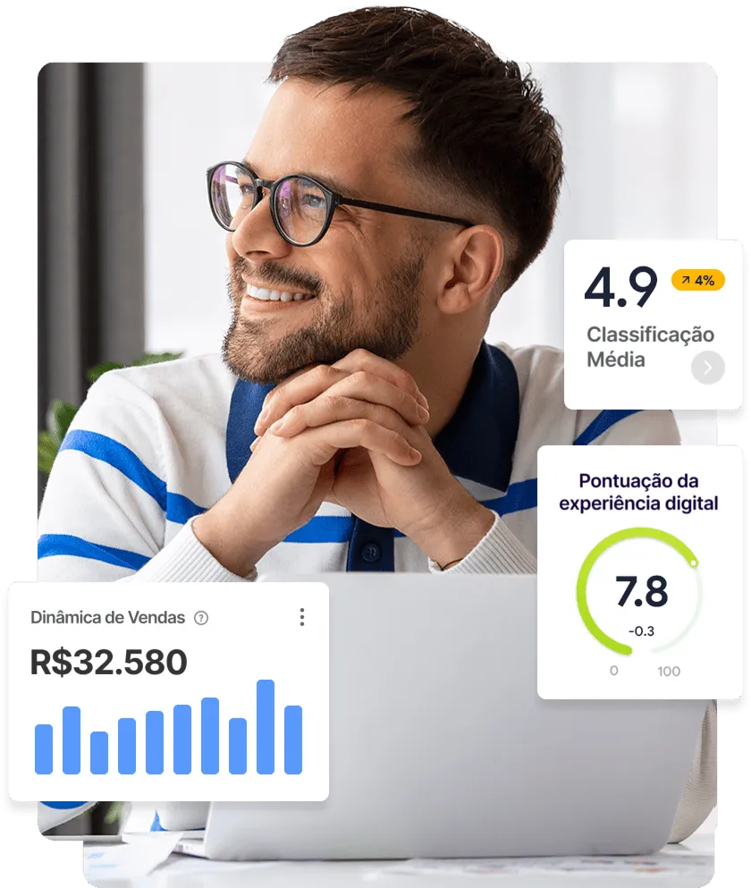 Dashboard visual do CookieFácil com editor de banner e relatórios de consentimento